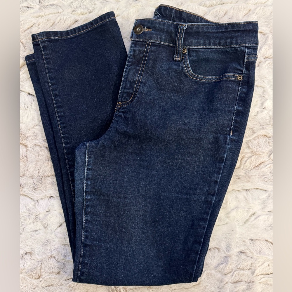 St. John’s Bay Dark Blue, Straight Leg, Denim Jeans- size 12P